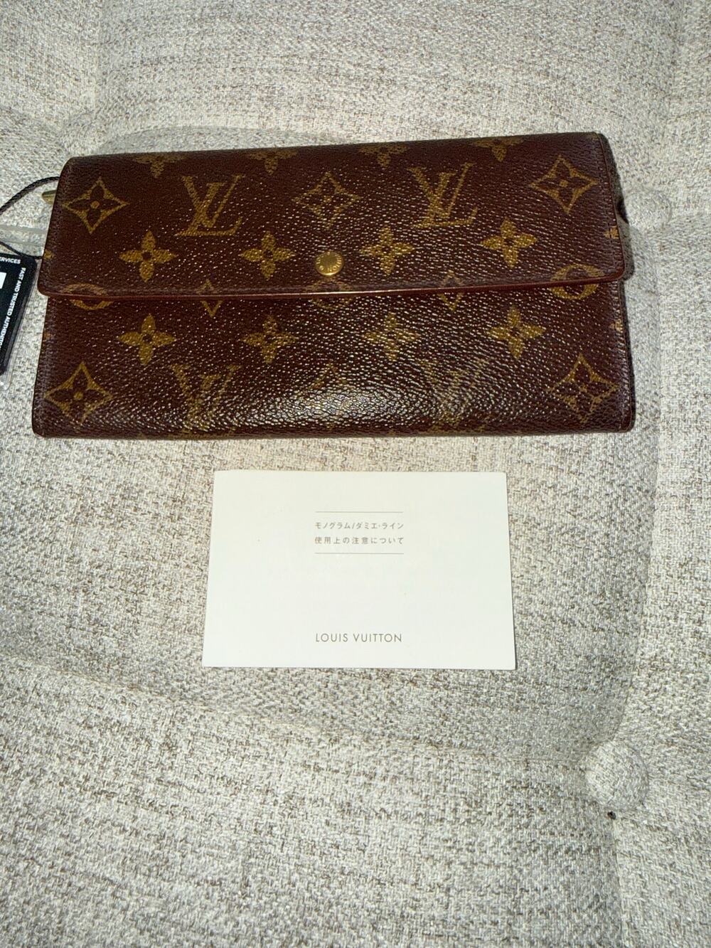 Louis Vuitton Monogram Long Zip Wallet – Sarah, Gold Hardware, Made in France